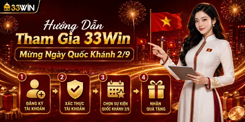 Hướng Dẫn Tham Gia 33Win Mừng Ngày Quốc Khánh 2/9